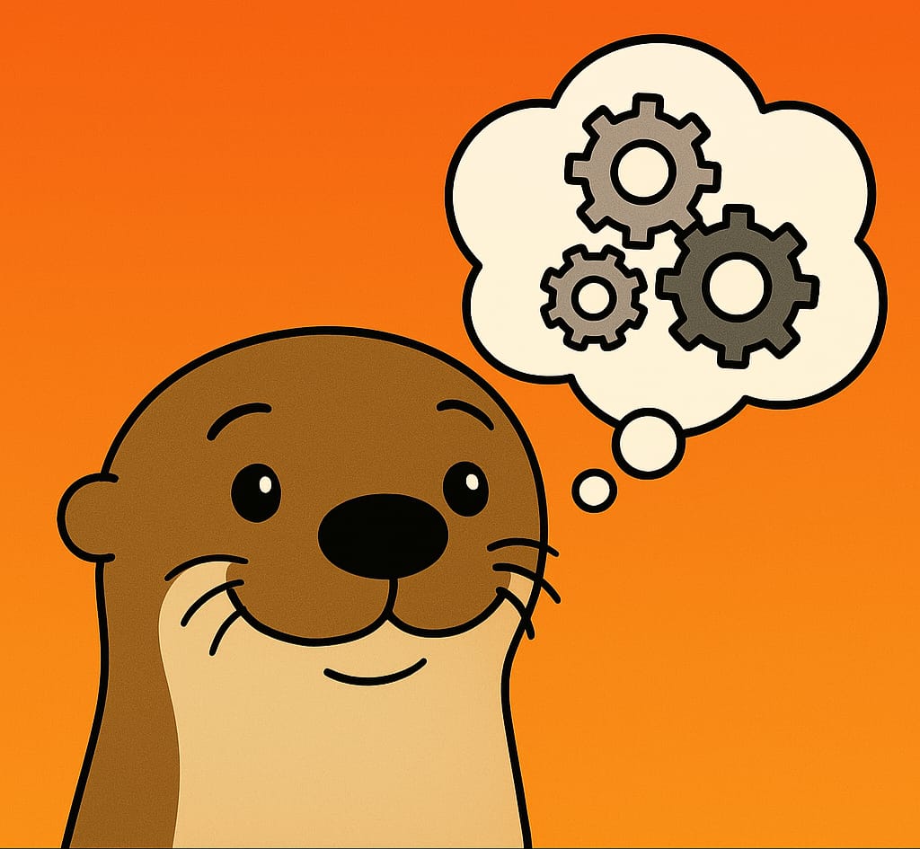 Loutre pensant aux partenariats